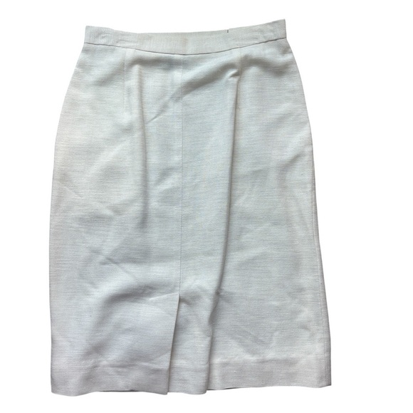 Vintage Christian Dior Elegant Cream Women's Skirt Size 8 With Pockets! - Picture 5 of 14